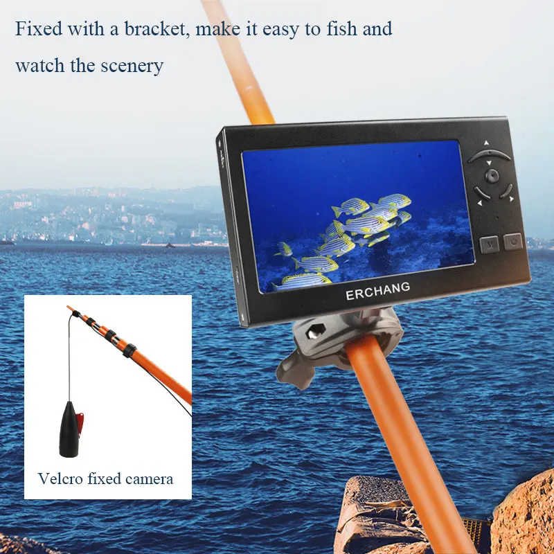 Halradar, Kamera Víz alatti Halászat Videó 8db LED 140 Fokos 4.3 hüvelykes Képernyő Kábel 15m 30m a horgászbot Sark