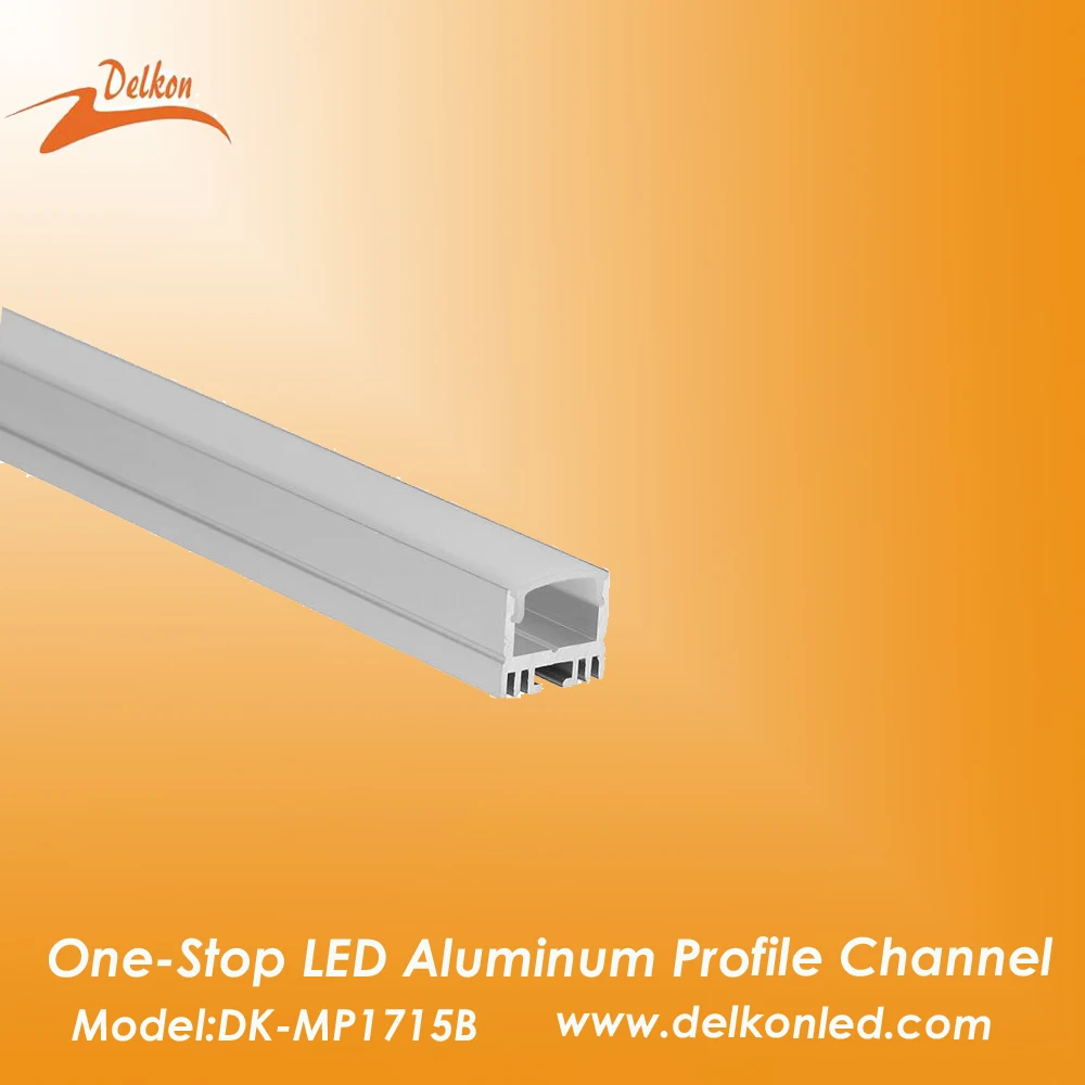 17*15 mm-es LED-es Alumínium Profil, Tejszerű Diffúzor Lencse Fedezi a Konyha Alatt Szekrény Világítás