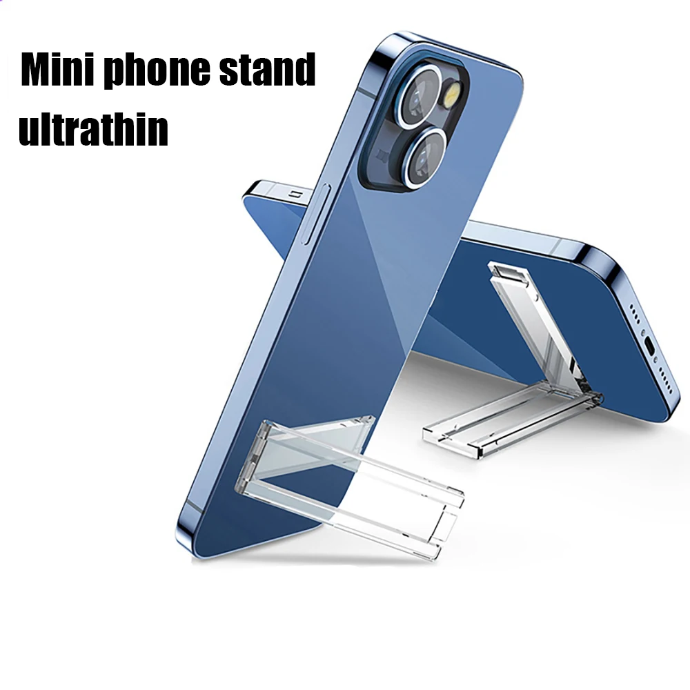 Átlátszó Ultra Vékony, Láthatatlan Mobiltelefon tartó iPhone 14 Samsung Egyetemes Egyértelmű Vissza öntapadó Asztal Konzol