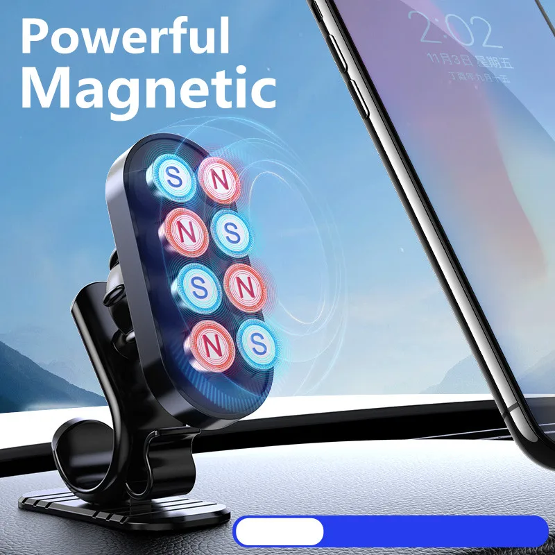 Mágneses Autó, Telefon tulajdonosa Tartó Mágnes Mobil Okostelefon Állni a Kocsi Cella GPS Támogatás iPhone Xiaomi Forgatható 360-Hegy