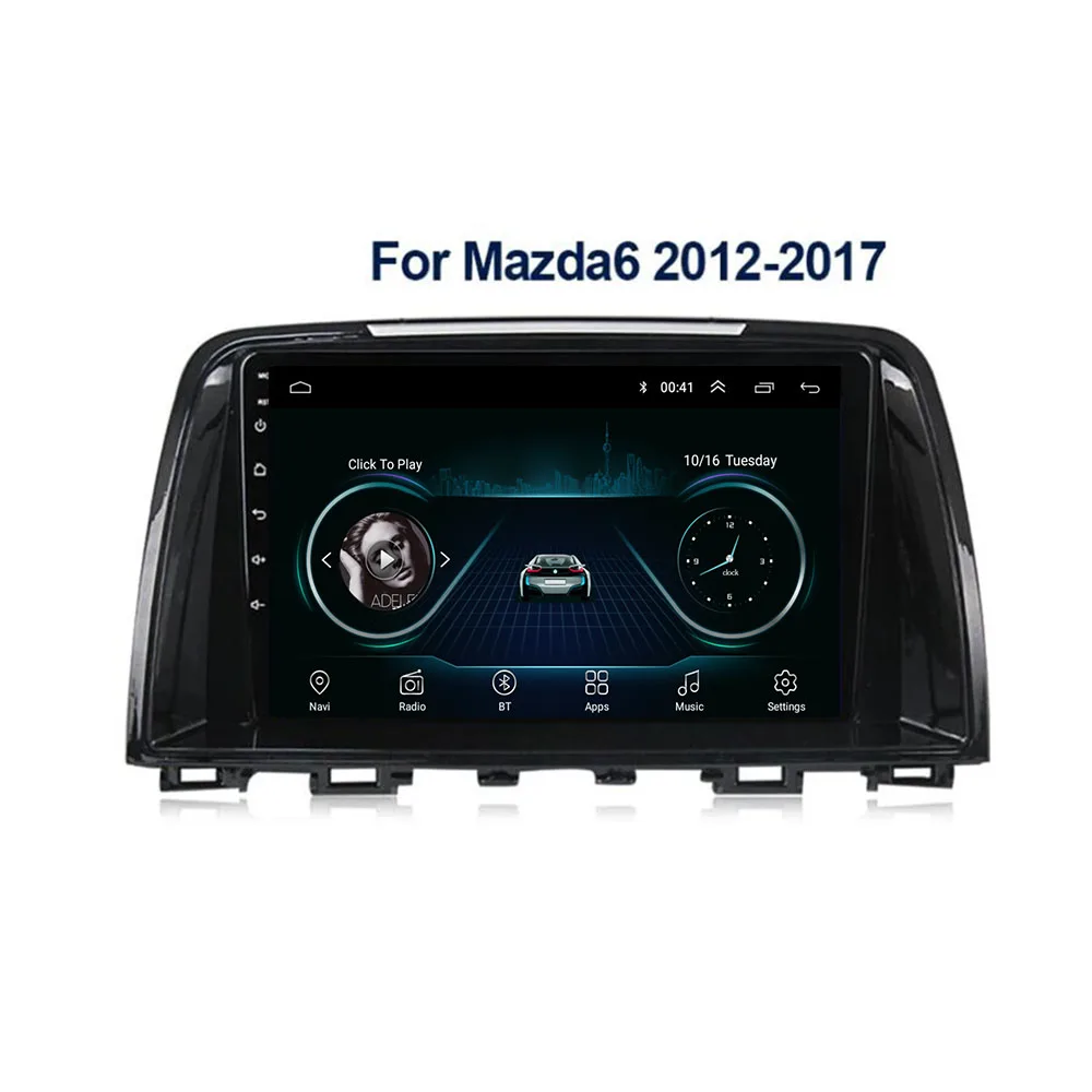 A Mazda 6 ⅲ GL GJ 2012 - 2017 autórádió Multimédia Lejátszó Navigáció GPS Android 12 Nem 2din 2 din dvd
