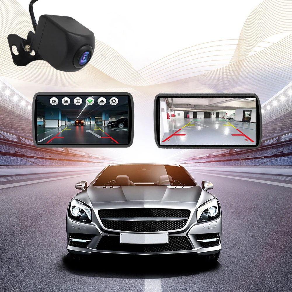 autó wifi5 kamera vezeték nélküli Autó Visszapillantó Fordított kamerával elölnézet kamera USB tápegység 5V vezeték nélküli tolatókamera