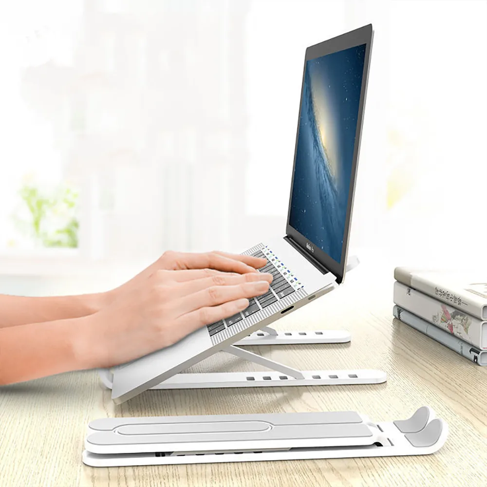 Összecsukható Laptop Tartót Állvány, Állítható Asztali Laptop Notebook Állvány csúszásmentes