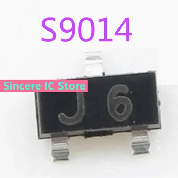 S9014 nyomtatott J6 SOT23 PNP SMT tranzisztor új raktáron
