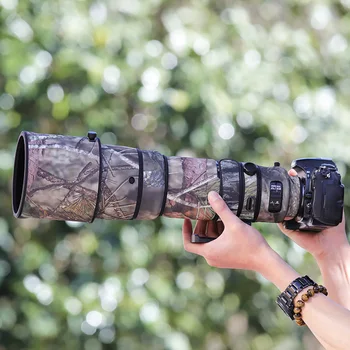 A Nikon AF-S NIKKOR 200-400mm F4 G ED VR II Objektívvel Vízálló Álcázás Kabát esővédő védőtasak Esetben Nylon Fegyvereket Ruhával