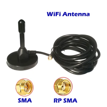 2,4 GHz Antenna Omni Directional 28dbi Nyereség SMA/RP-SMA Csatlakozó, RG58 Kábel USB Adapter Zigbee jelerősítő Wifi Repeater