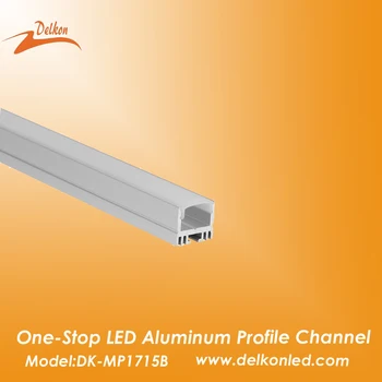 17*15 mm-es LED-es Alumínium Profil, Tejszerű Diffúzor Lencse Fedezi a Konyha Alatt Szekrény Világítás