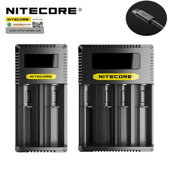 NITECORE CI4 Akkumulátor Töltő CI2 Intelligens Gyorsabb Töltés 4 Slots Kompatibilis 18650 14400 18350 AA, AAA, AAAA Akkumulátor