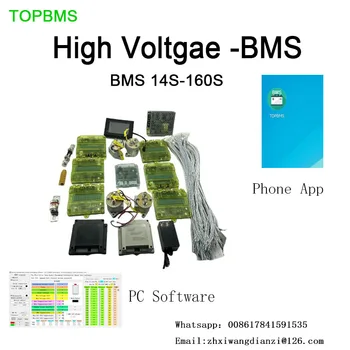 TOPBMS Magas Feszültség HV BMS 32-ES-400 CANBUS E-AUTÓ EV Energia Tároló Li-ion NMC 3,7 V LiFePo4 3.2 V ITO Akkumulátor 2.3 V