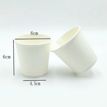 Fehér papír kupa kis eldobható szájvíz csésze Forró ital papír kupa
