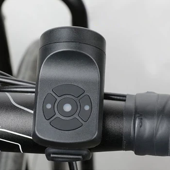Kerékpár Elektromos Kürt, Fekete ABS USB Újratölthető Kerékpár Kerékpáros Csengő Hangszóró Gyűrű Kerékpár Kiegészítők Hangos Kormány Ébresztés