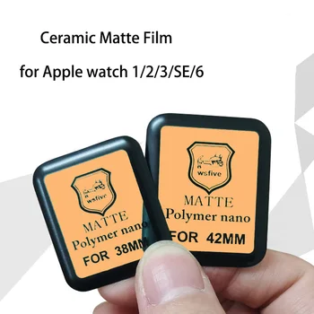 Puha Kerámia Matt Fólia Apple Óra 1 2 3 SE 6 Teljes Borító Matt Képernyő Védő iWtach 38 40 42 44 mm Védőfólia