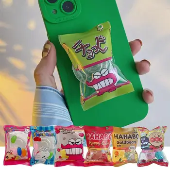 Felfújható Candy Mobil Állvány Korea Medve Konzol Gumi Markolat Tok Jogosultja Cola Szimuláció Snack Táska, Mobiltelefon Fondant Konzol