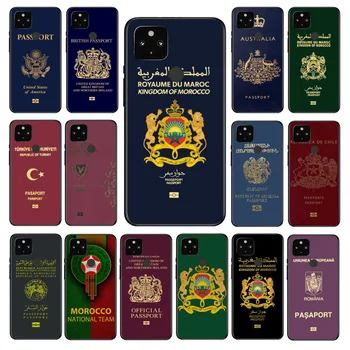 Marokkó Útlevél Telefon Esetében a Google Pixel 7a 7 7Pro 6 Pro 5A 6A 4A 3A Pixel 4 XL 5 6 4 3 XL 3A 2 XL