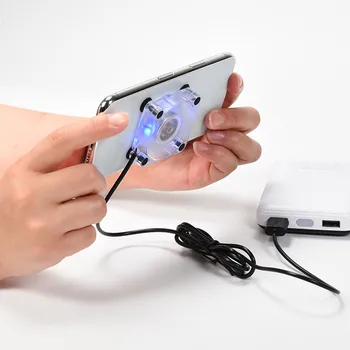 Szexi Mini Mobil Telefon hűtőventilátor Szilikon tapadókorong Alsó USB Töltés Hűtés Lelet A Telefon, Tablet Játék Tartozékok
