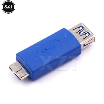 1db Szabványos USB 3.0 Micro B male, hogy írja be A Női MicroB/AF Kék OTG funkció BM Csatlakozó hosszabbító csatlakozó kábel