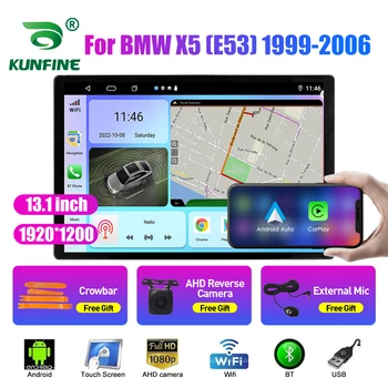 13.1 hüvelyk autórádió BMW X5 E53 1999-2006 Autós DVD-GPS-Navigációs Sztereó Carplay 2 Din Központi Multimédia Android Auto