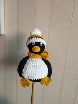 Új pingvin design kézzel szőtt gyapjú kalap (Fit blythe、qbaby Baba Kiegészítők)