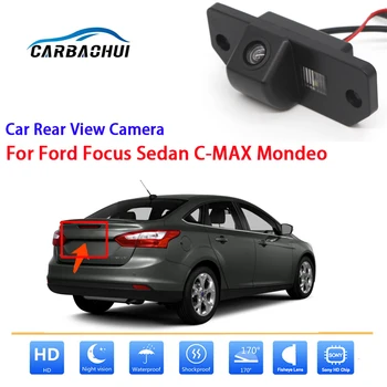 Autó Visszapillantó biztonsági Kamera Ford Focus Sedan C-MAX, Mondeo CCD Full HD éjjellátó hátrameneti Parkolás Kamera kiváló minőségű RCA