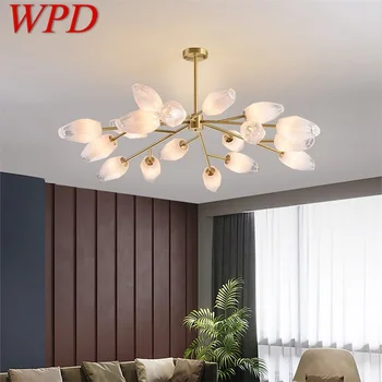 WPD Lógó Csillár Réz Modern LED Medál világítótestek Luxus Dekoratív Otthon Nappali, Hálószoba Villa