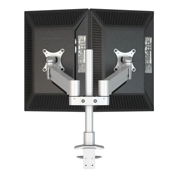 Hyvarwey M200 Asztali Dual Monitor Támogatás Jogosultja Alumínium Teljes Mozgás 15-30 colos Monitor Mount Kar 40cm Állni Sark