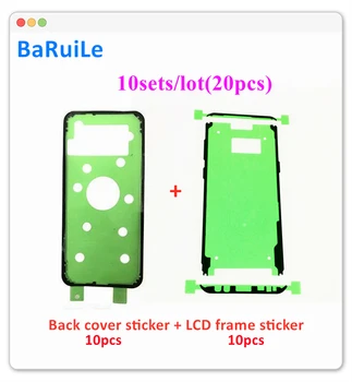 BaRuiLe 10sets LCD Keret Matrica + hátlap Matrica Samsung Galaxy S6 S7 S8 S9 S10 Plusz S20 Előlapot Ragasztó Ragasztó Szalag