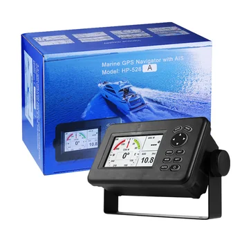 Magas Érzékenység hajó GPS HP-528A 4,3 hüvelykes színes LCD Diagram Plotter Beépített Class B AIS Transzponder Combo Tengeri GPS Navigátor