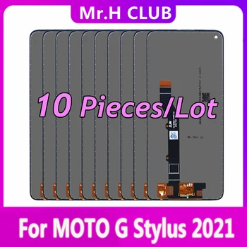 10 Db Eredeti Motorola Moto G Stylus 2021 XT2115 XT2115-1 LCD Kijelző, Touch Digitalizáló Szerelvény Cseréje 100% - Ban Tesztelt