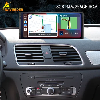 Az AUDI Q3 2013-2018 Vezeték nélküli CarPlay 12.3 Hüvelyk Qled Képernyő 1920*720 Android 12 autórádió Multimédia Lejátszó Sztereó GPS