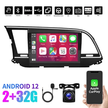 Android 12 Autó Sztereó Apple Carplay Rádió GPS Navi Hyundai Elantra 2016-2018 Közvetlen Csere Autó Multimédia Lejátszó