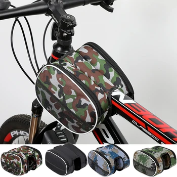 Új kerékpár mountain bike lovas kellékek első sugár a táska felső cső táska kerékpár tároló táska Kerékpár táska