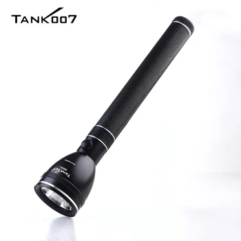 TANK007 A602L Nagy teljesítményű Újratölthető LED-es Zseblámpa 500m Hosszú távú 3 Mód Fény USB-EDC Torchlight Haza Utazik Kempingezni