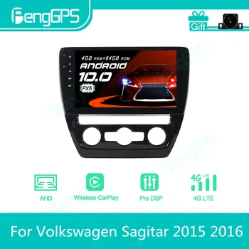 A Volkswagen Sagitar 2011 - 2018 Android autórádió Hifi, Multimédia Lejátszó 2 Din Autoradio GPS Navigációs Készülék Képernyőjén PX6
