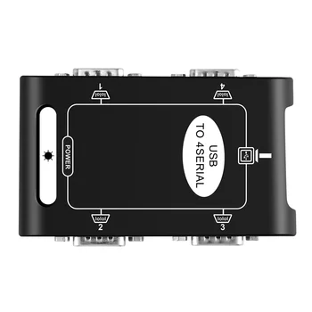 4 port RS232-USB 2.0 adapter USB DB9 Soros COM átalakító Vezérlő Kártya