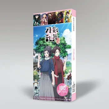 Anime Játék Touken Ranbu Online Vad Tánc a Kardok Képeslap, képeslapok Matrica Artbook Kiadvány Ajándék Cosplay Kellékek Könyv Új