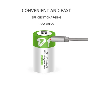 D1 újratölthető akkumulátor c-Típusú USB akkumulátor közvetlen töltés alkalmas természetes gáz tűzhely háztartási vízmelegítő volta de litio