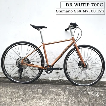 DARKROCK DR. WUTIP 700C Kavics Kerékpár 20-as években HAT M7100 Groupset, valamint DEORE M6100 fék