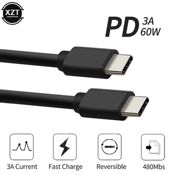 USB 3.1 C Típusú USB-C Kábel Samsung Huawei Xiaomi PD 60W 3A Quick Charge USB 4.0-C, Gyors Töltő Kábel MacBook Pro