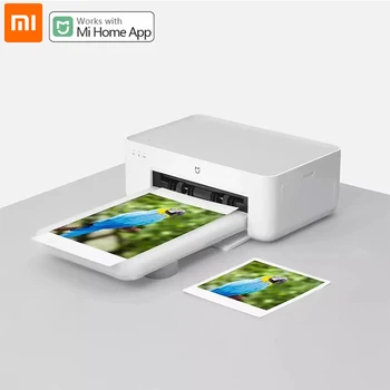Xiaomi Mijia Fotó Nyomtató 1S nagyfelbontású Színes Szublimációs 3/6 Colos Hordozható Fotó Papír Hordozható Smart APP Távoli Nyomtató