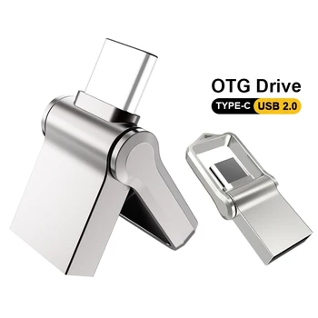 USB pendrive, Nagy Sebességű OTG Pen Drive 32gb 64gb pendrive 16gb Forgatható pendrive 128GB C-Típusú lemez Android /PC/TV