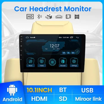 10.1 hüvelykes Android Univerzális Autó Fejtámla Monitor Kijelző érintőképernyő, 1080P Videó, Multimédia Lejátszó Támogatja a Tükör Link HDMI BT