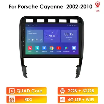 OSSURET Android AUTÓ Autoradio Porsche Cayenne 2002-2010 Carplay autórádió 9 INCH Multimédia Lejátszó GPS Navigációs Sztereó