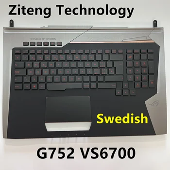 Új billentyűzet ASUS ZenBook G752 G752V G752VL G752VM G752VS G752VT GF72V VS6700 Laptop svéd háttérvilágítással billentyűzet C borító