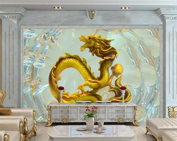 beibehang új Kínai Sárkány freskó háttér fali dekoráció festés egyéni háttérkép, 3D-s fotó falfestmény, nappali, 3d háttérkép