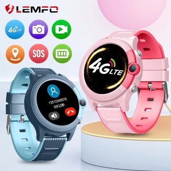 LEMFO D36 4G GPS Gyerekek Intelligens Karóra 2023 videohívás Baba Smartwatch WIFI LBS Nézni A Gyermekek IPX7 Vízálló 500Mah Nagy Akkumulátor