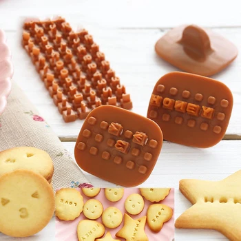 2021 Cookie Cutter Keksz Nyomja meg a Bélyegző Embosser Cukor Sápadt Torta DIY Sütés Penész Pasteleriay Reposteria Accesorios Sütés Eszközök