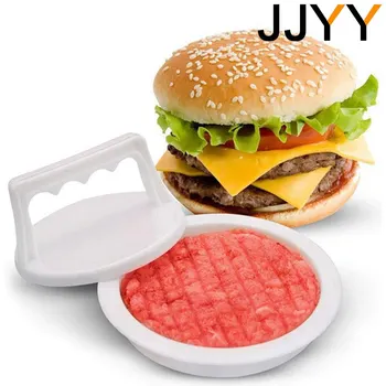 JJYY 1 Állítsa a DIY Hamburger Hús Nyomja meg az Eszköz Pogácsákat Gép Hús Burger Gép Penész Élelmiszer Minőségű Műanyag Nyomja meg a Hamburger